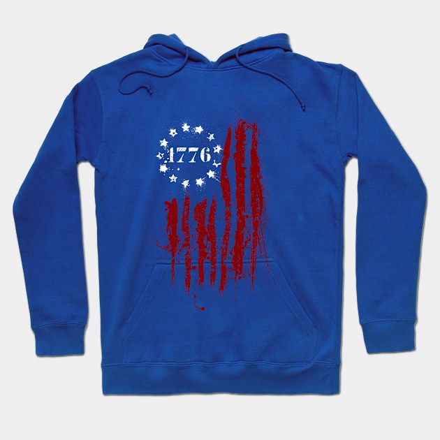 Betsy Ross 1776 American Flag Hoodie by American Heritage